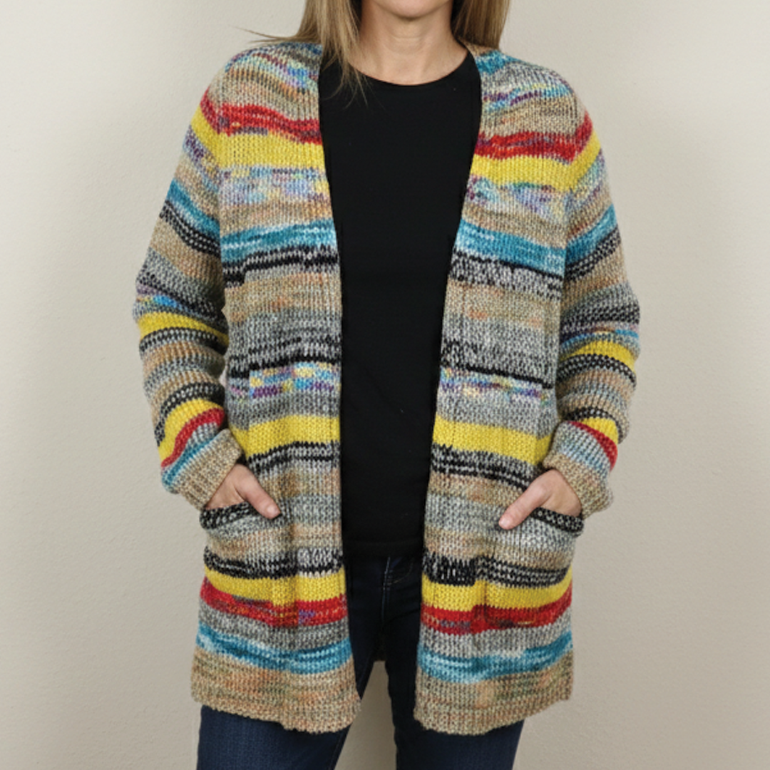Zenobia - Multicolored Knit Cardigan