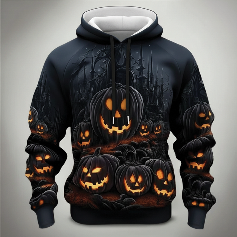 Arel - Halloween Græskar Hættetrøje
