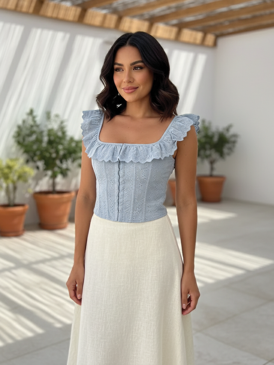 Bellamy - Ruffle Corset Top