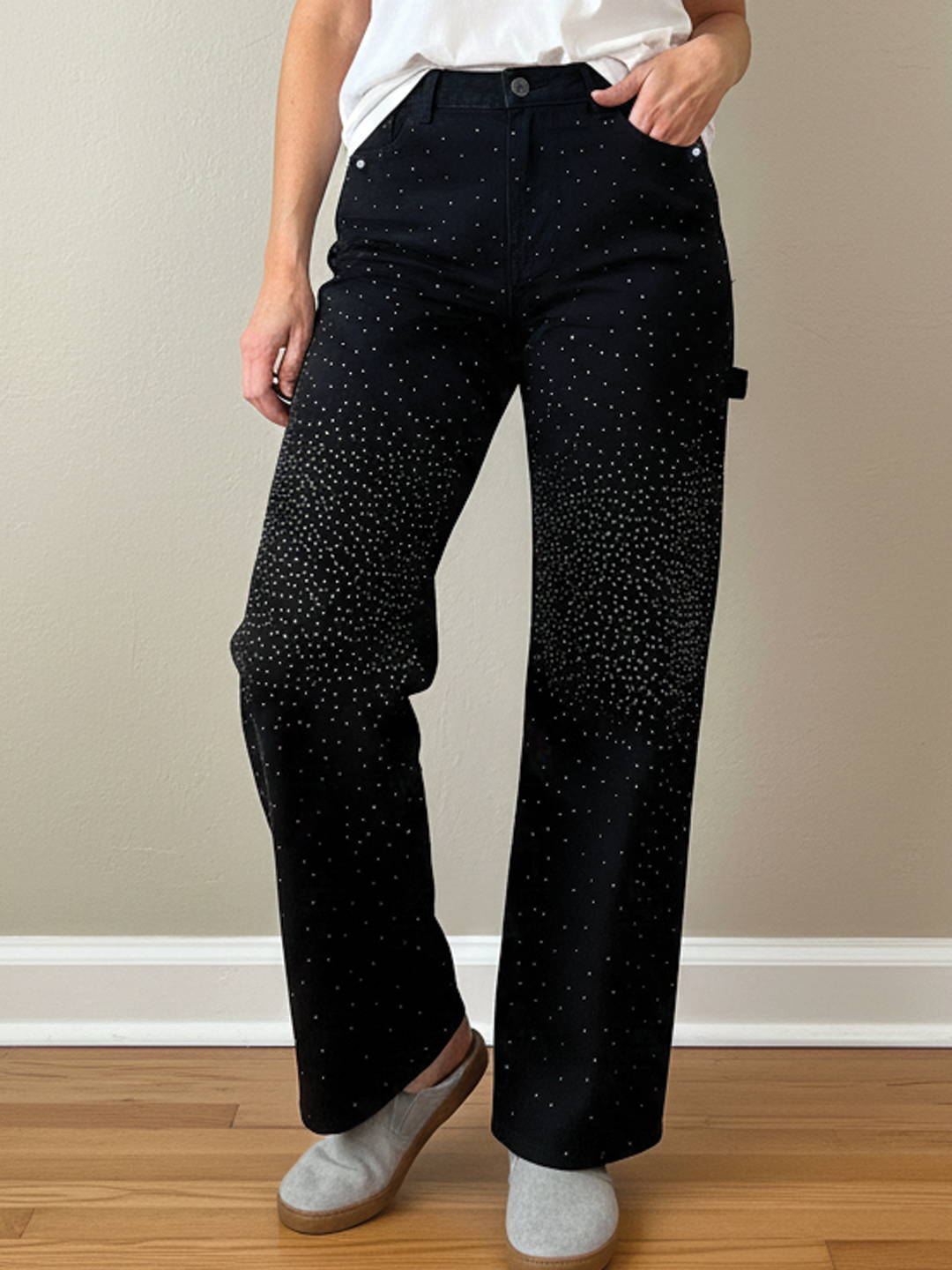 Kalyra - Wide-Leg Denim Jeans
