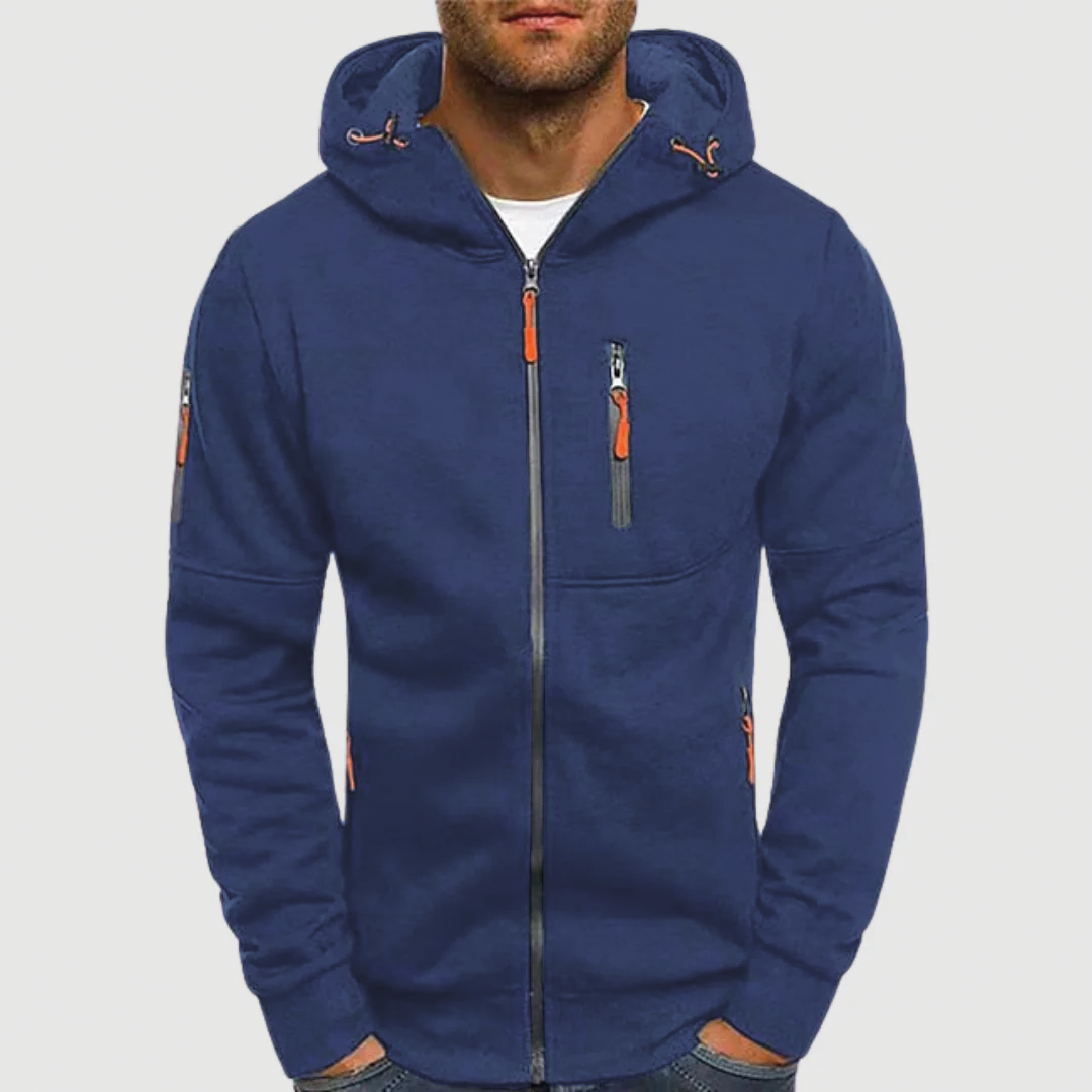 Brison - Sudadera con capucha con cremallera Essential Comfort