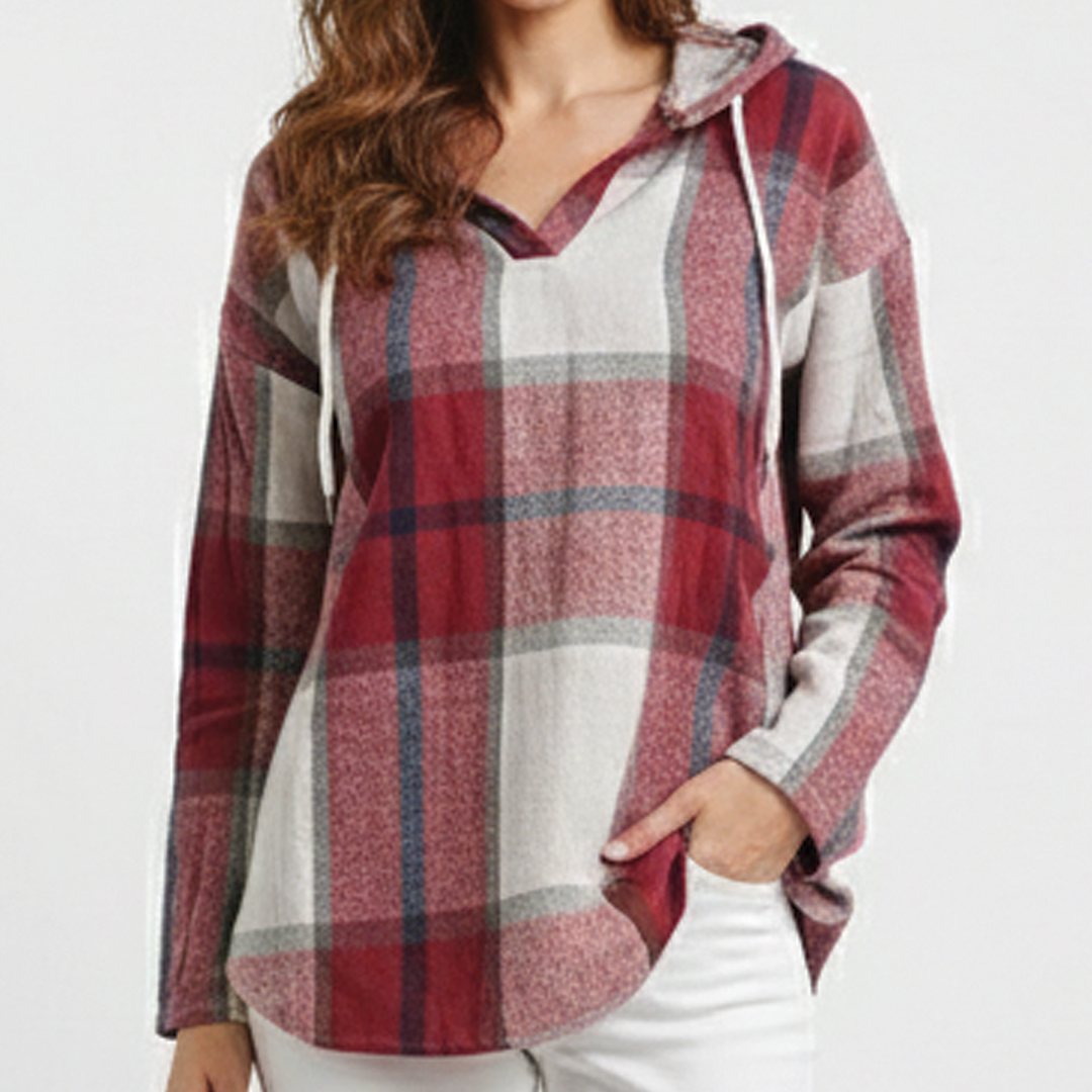 Kinneret - Oversized V-Neck Hoodie