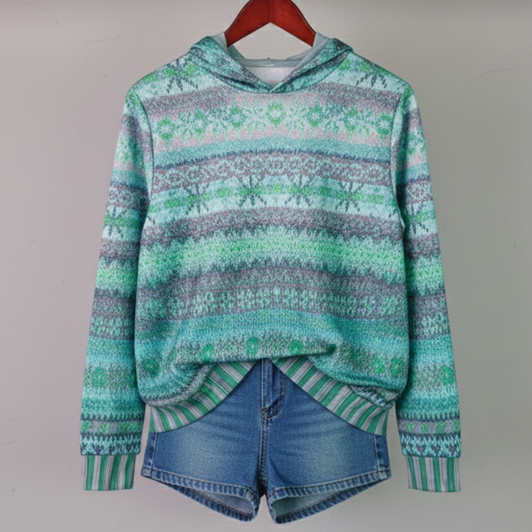 Florina – Printed Casual Hoodie