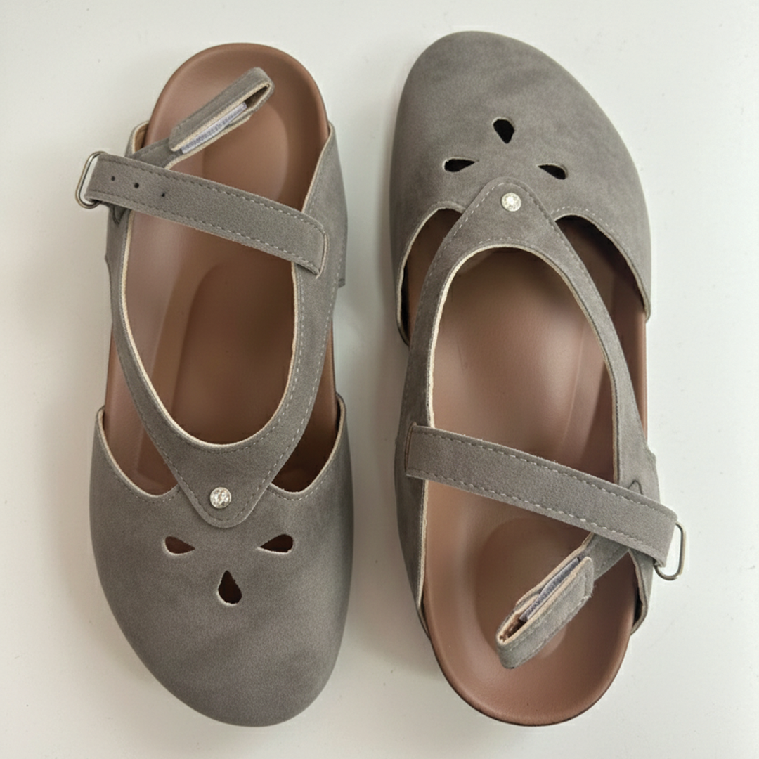 Lura - Slingback-sandaler med lukket tå