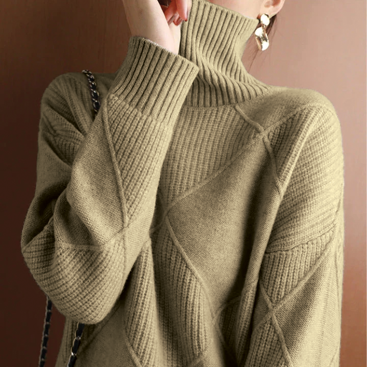 Modesty - Diamond Knit Sweater