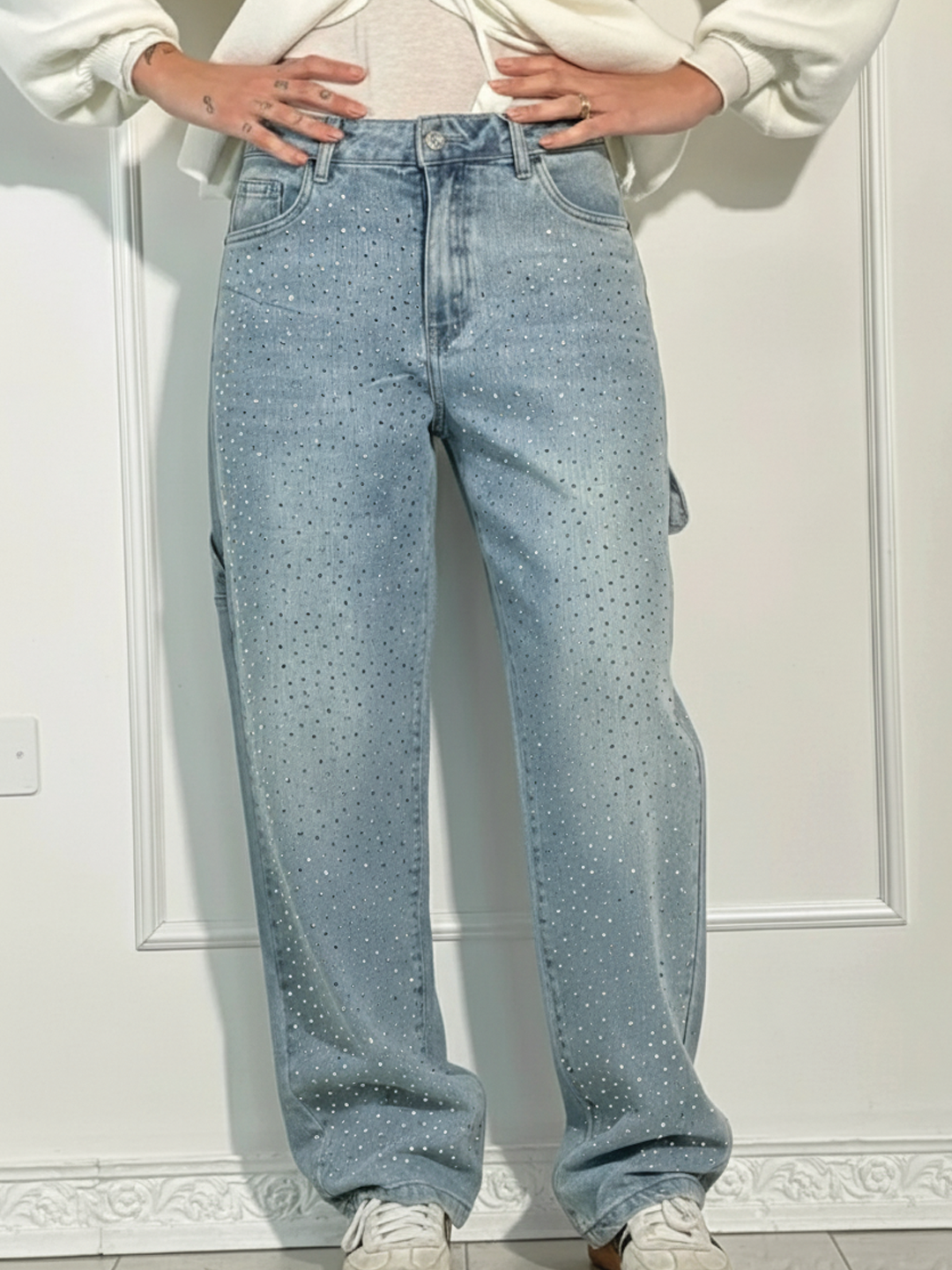 Kalyra - Wide-Leg Denim Jeans