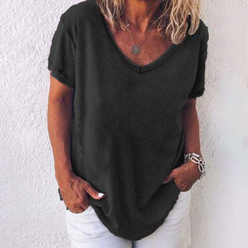 Ondine - Linen-Look T-Shirt