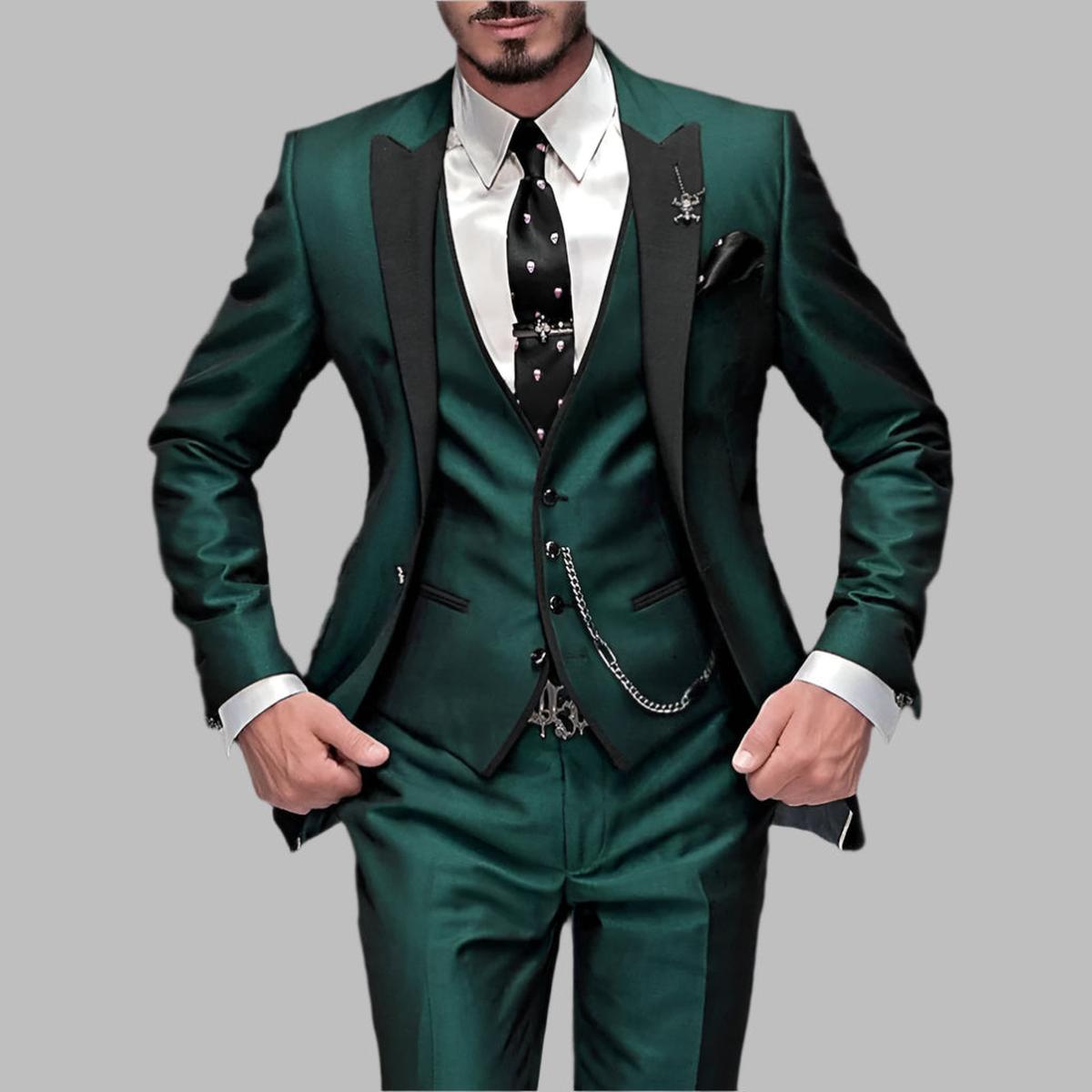 Donald | Men Luxury Three Piece Wedding Suit Set