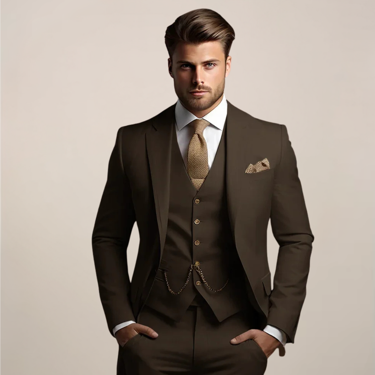 Victor | Men’s Spring Formal Three-Piece Suit