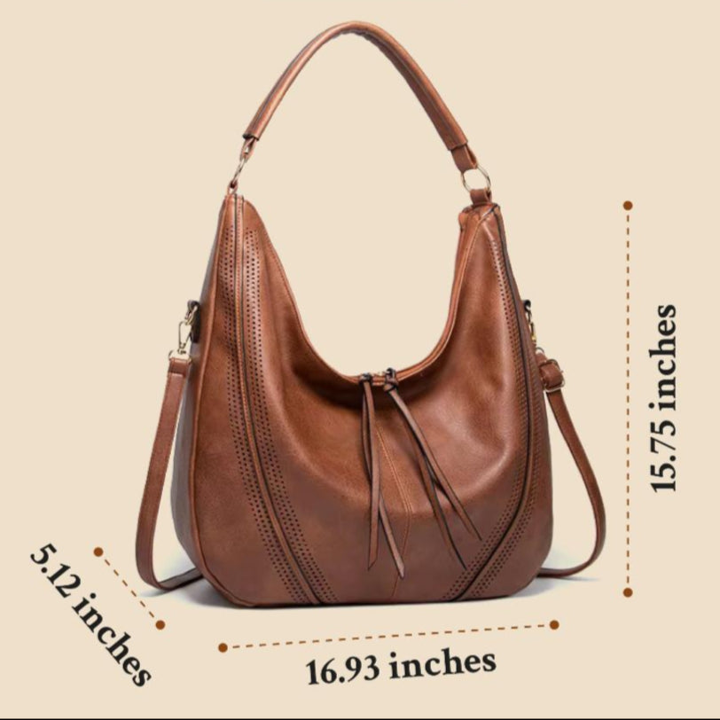 Alvire - Slouchy Hobo Taske i vegansk læder