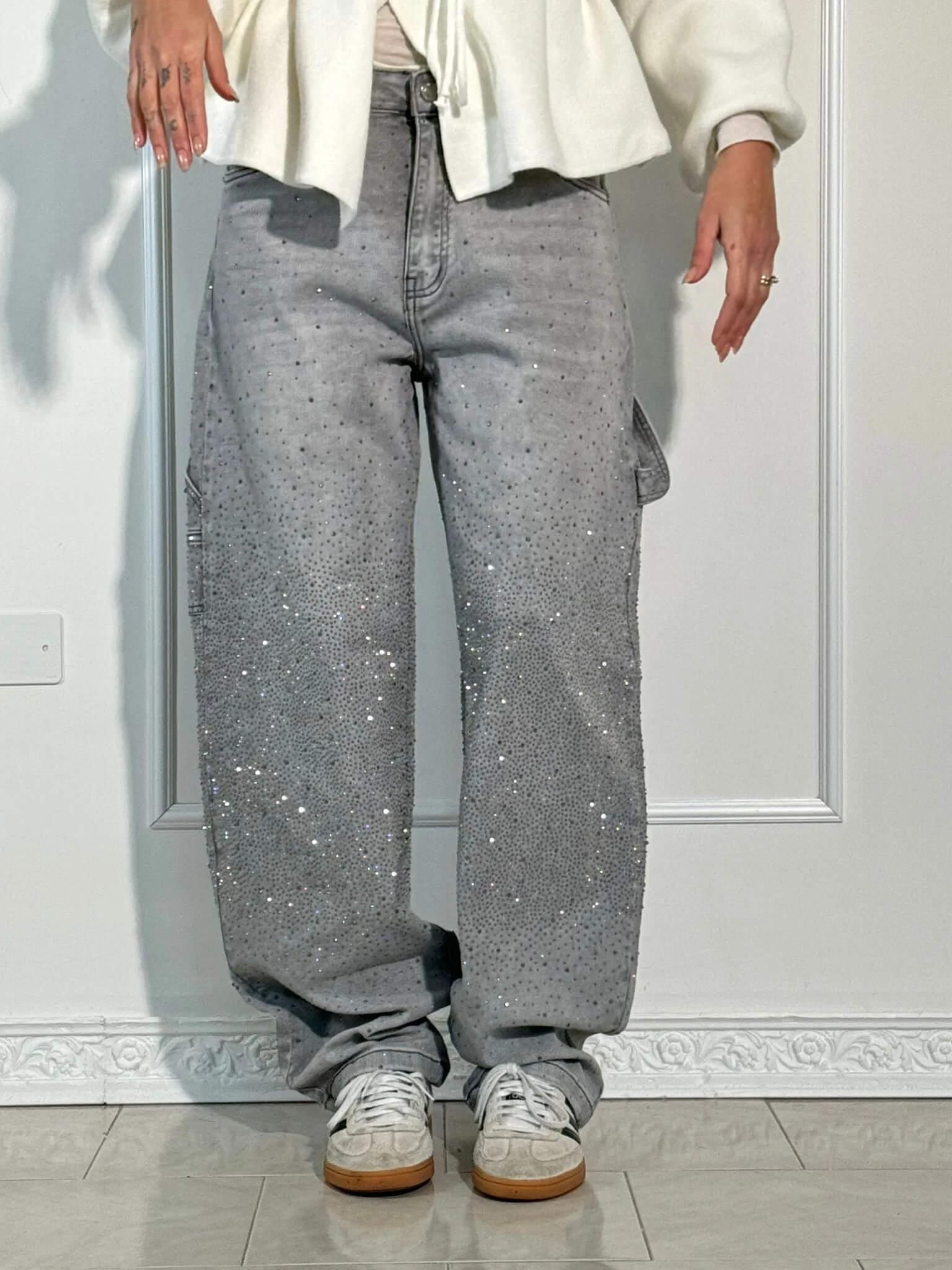 Kalyra - Wide-Leg Denim Jeans