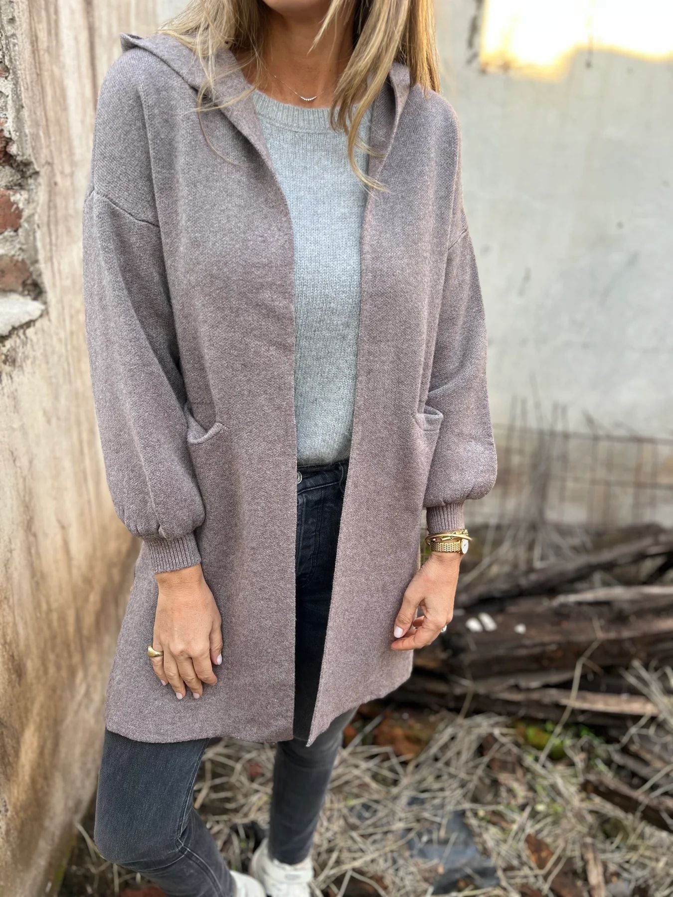 Quiteria - Hooded Knit Cardigan