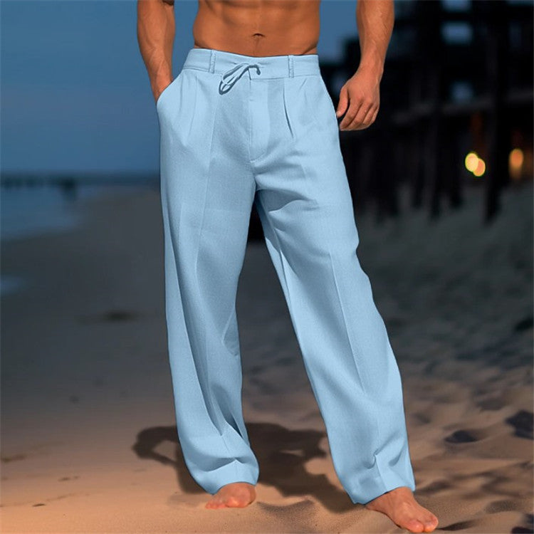 Darren | Men’s Spring Drawstring Relaxed Pants