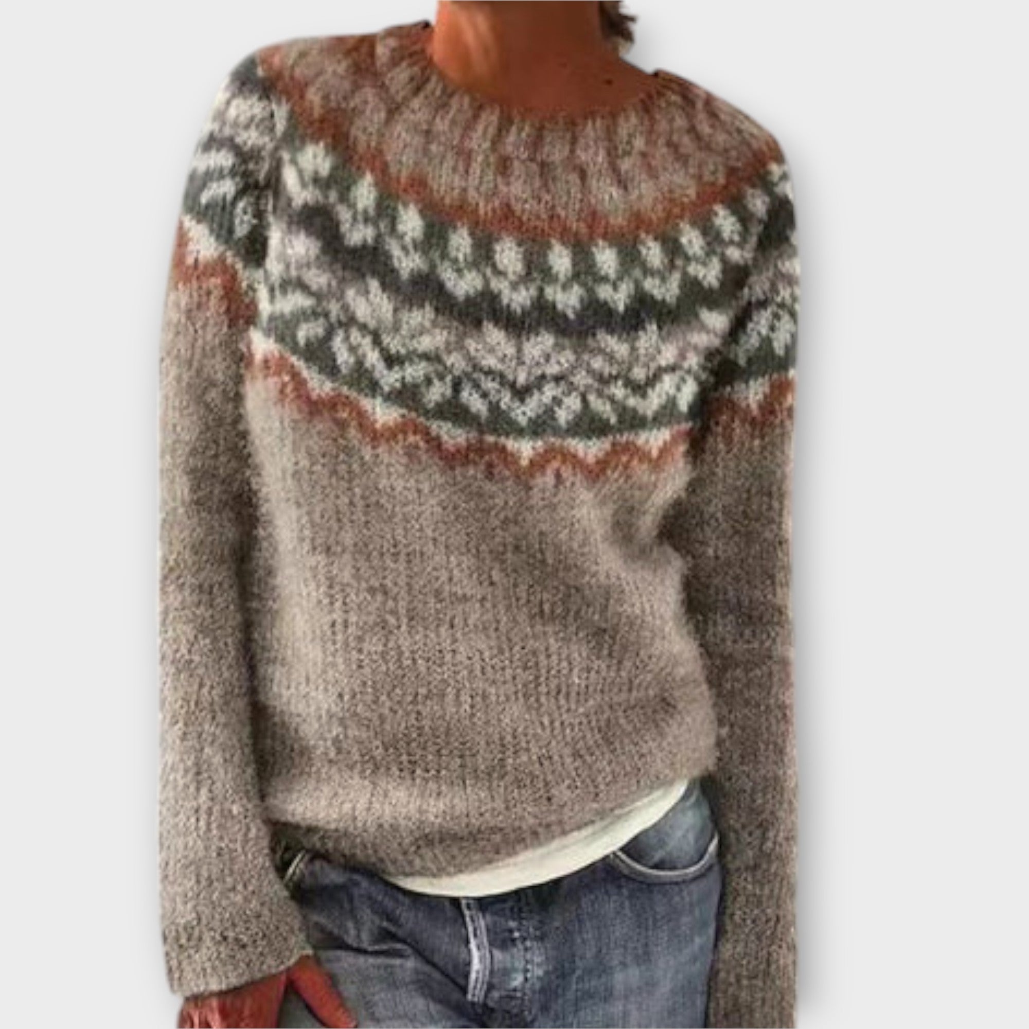 Suzu - Vintage Knit Sweater for Women