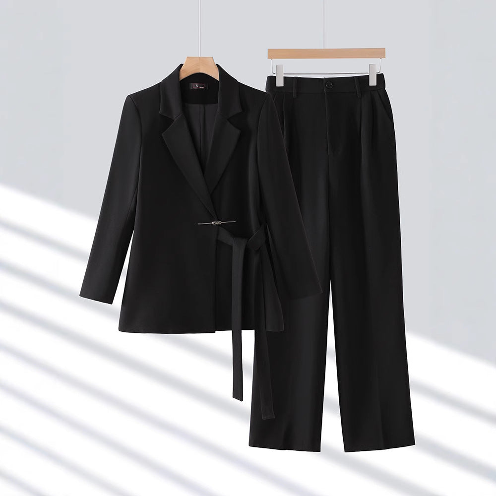 Gabriella | Women’s Tailored Suit Set with Long Blazer