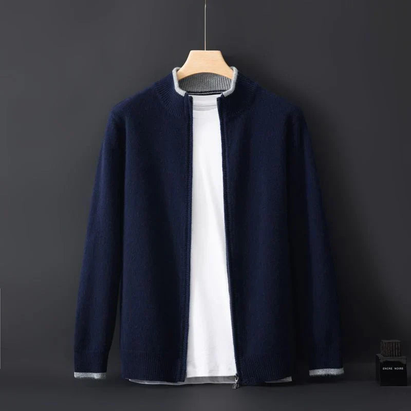 Azren – Sweater med lynlås i uld