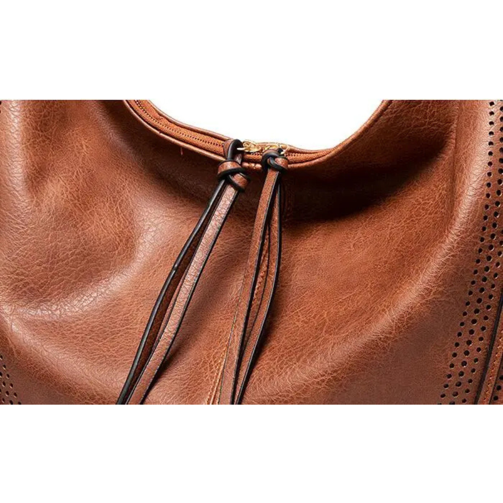 Alvire - Slouchy Hobo Taske i vegansk læder