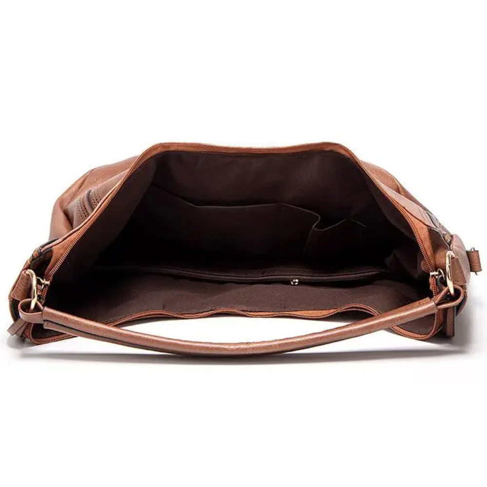 Alvire - Slouchy Hobo Taske i vegansk læder