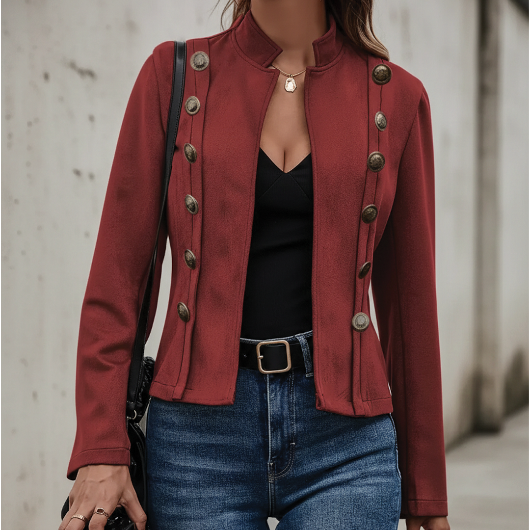 Dulcinea - Chaqueta de terciopelo cruzada