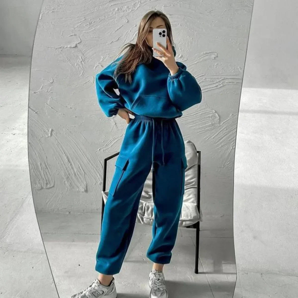 Jasmine | Women’s Cargo Pocket Hoodie And Joggers Set
