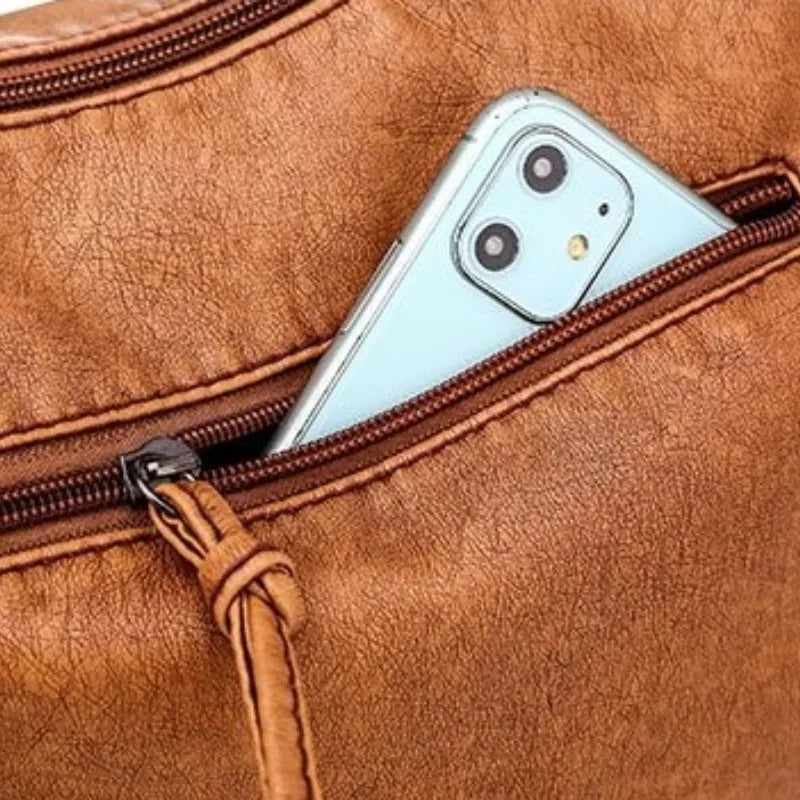 Oryza - Vegan Leather Crossbody Shoulder Bag
