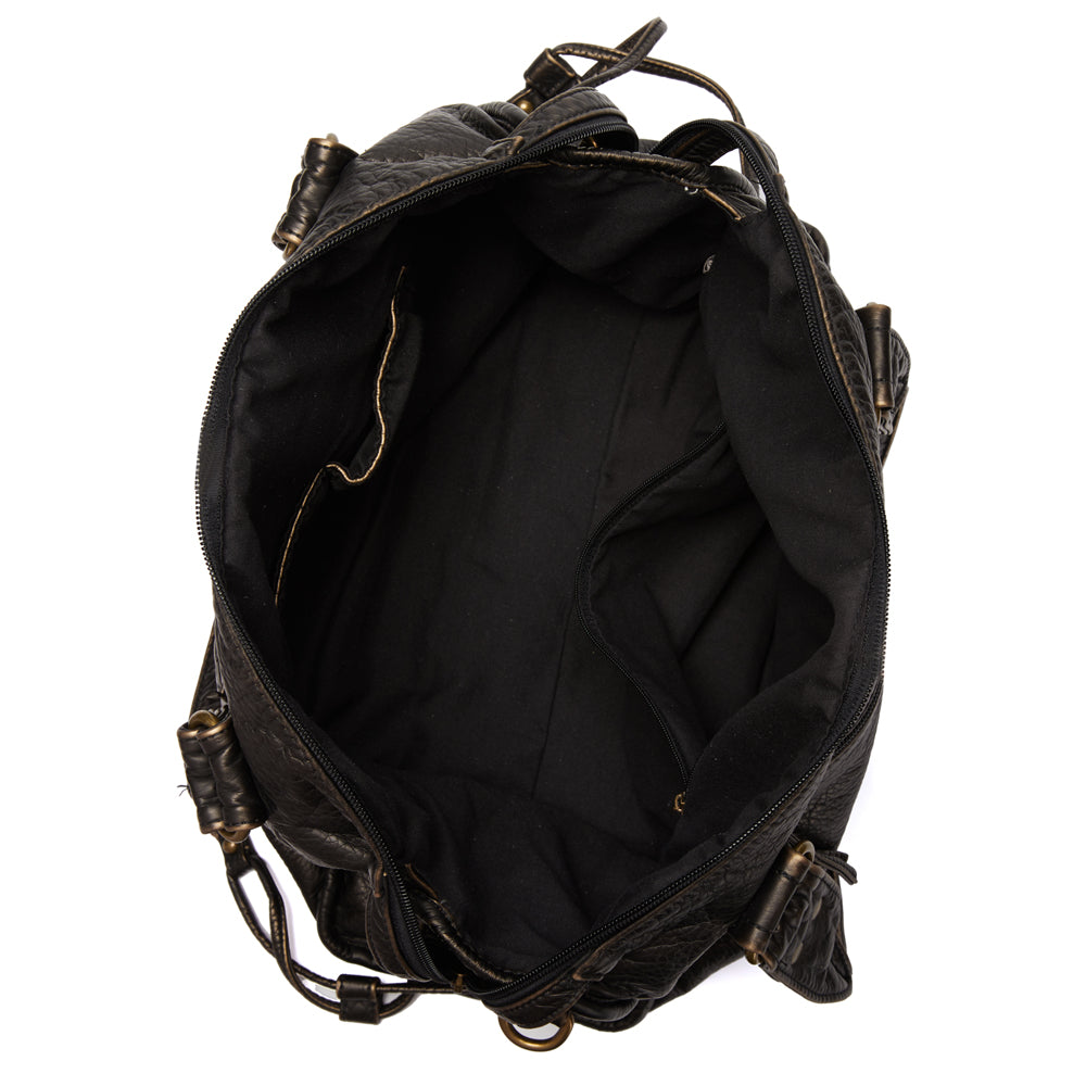 Pavira - Vegan Leather Structured Shoulder Handbag