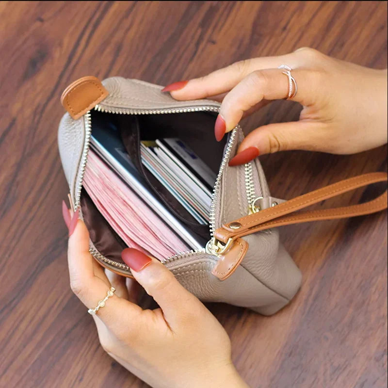 Lurevia - Vegan Leather Wristlet Clutch Bag