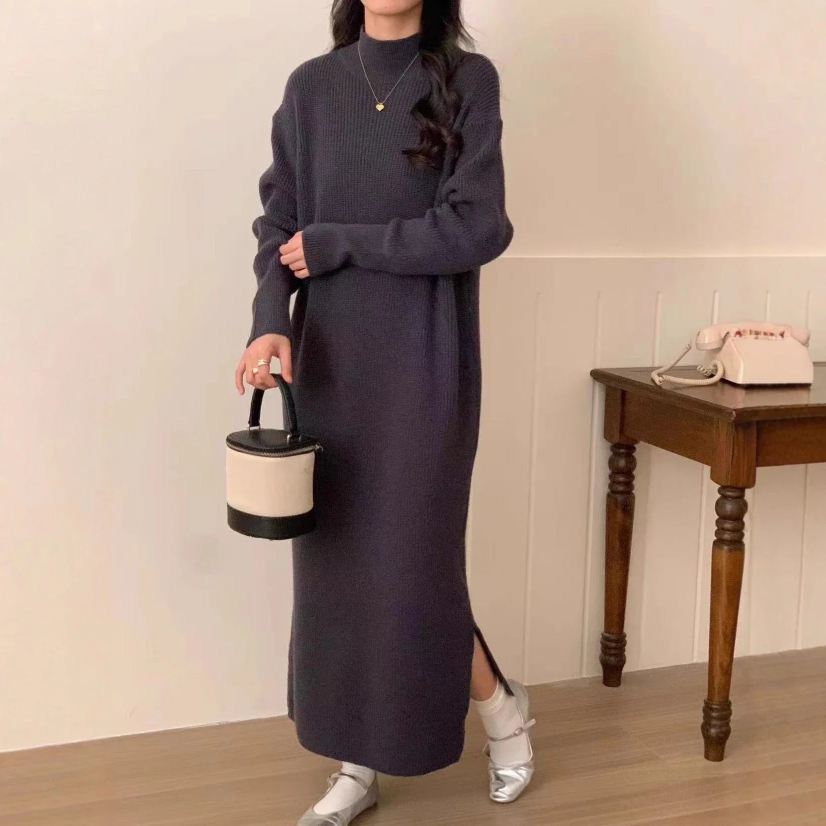 Evienne - Cozy Sweater Dress