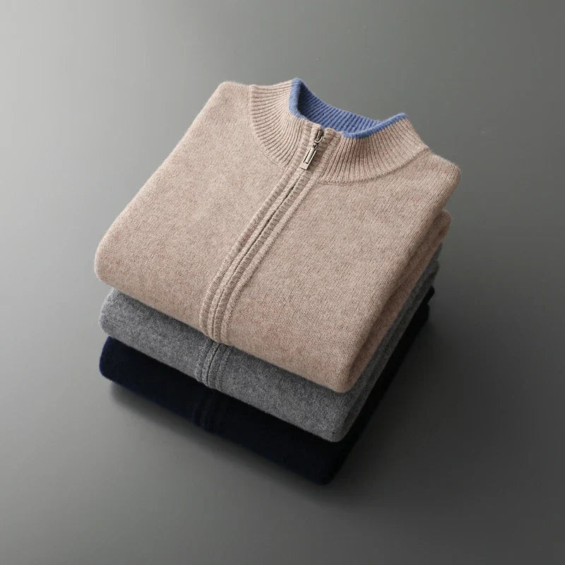 Azren – Wool Zip-Up Sweater