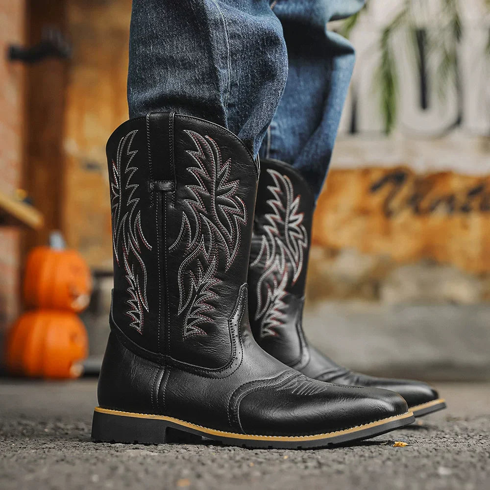 Martin | Western Style Leather Cowboy Boots for Men