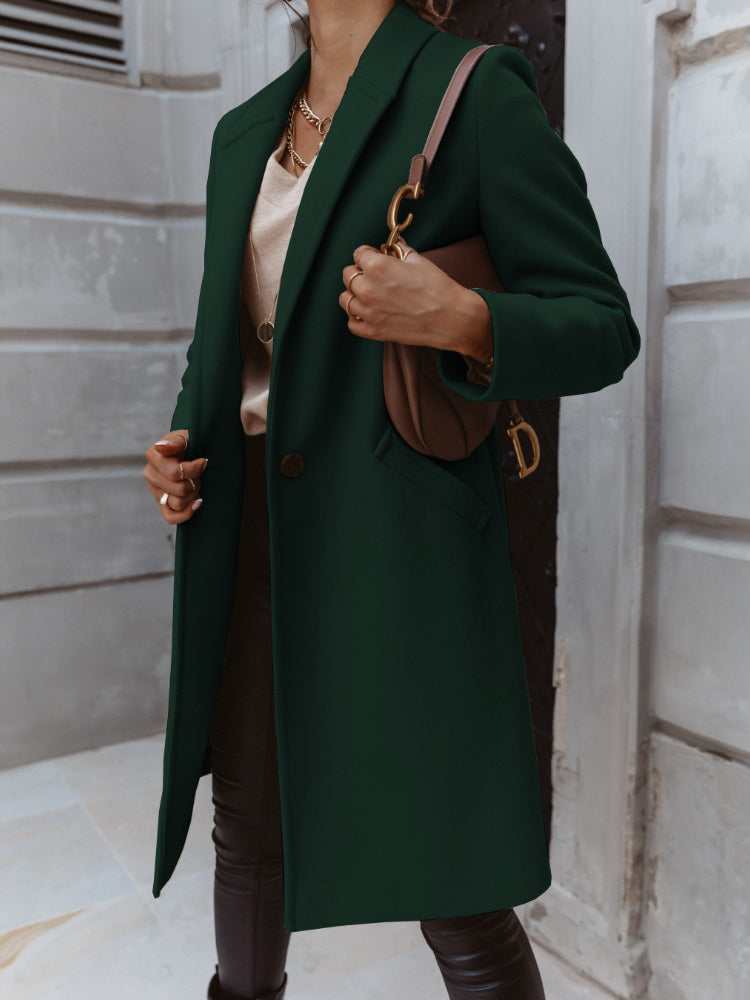 Alexis | Women’s Trendy Double-Breasted Long Coat