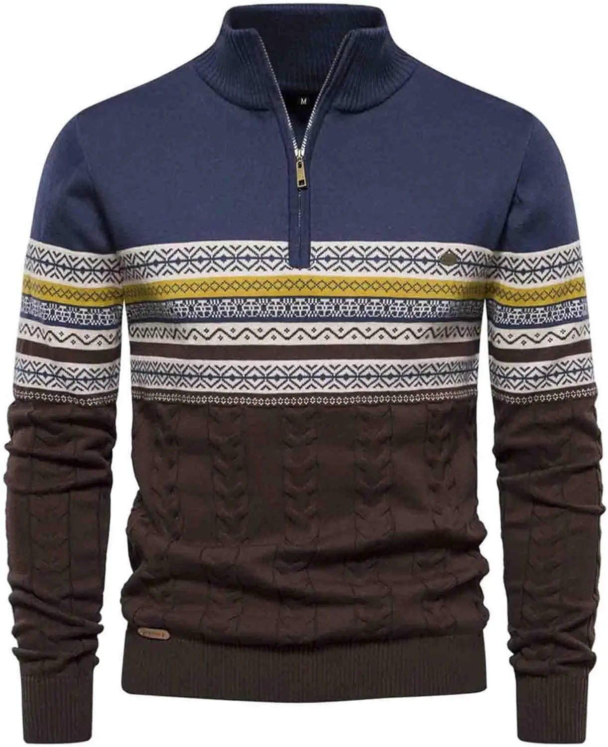 Brycen - Sweater med kort lynlås