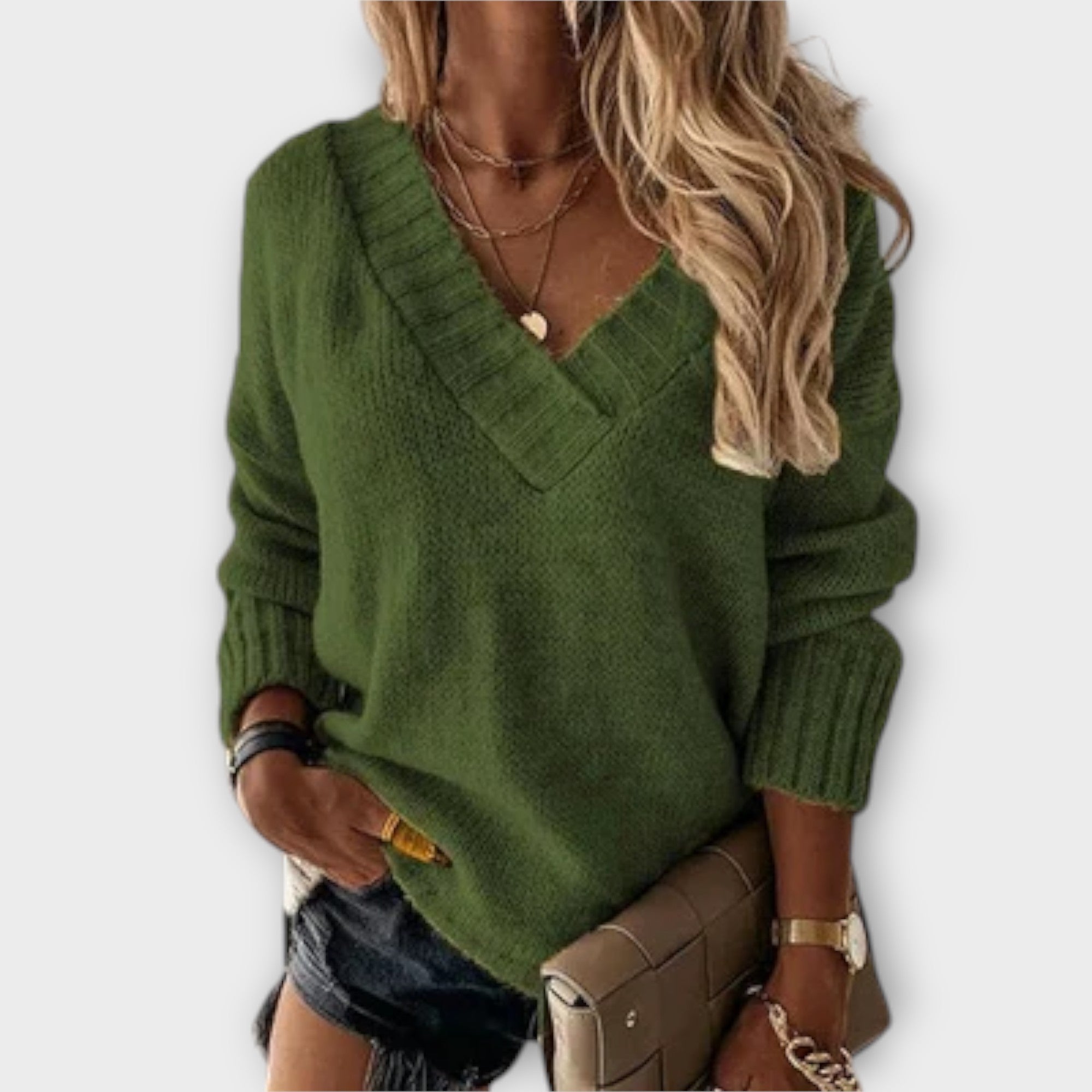 Jane - Cozy V-neck sweater