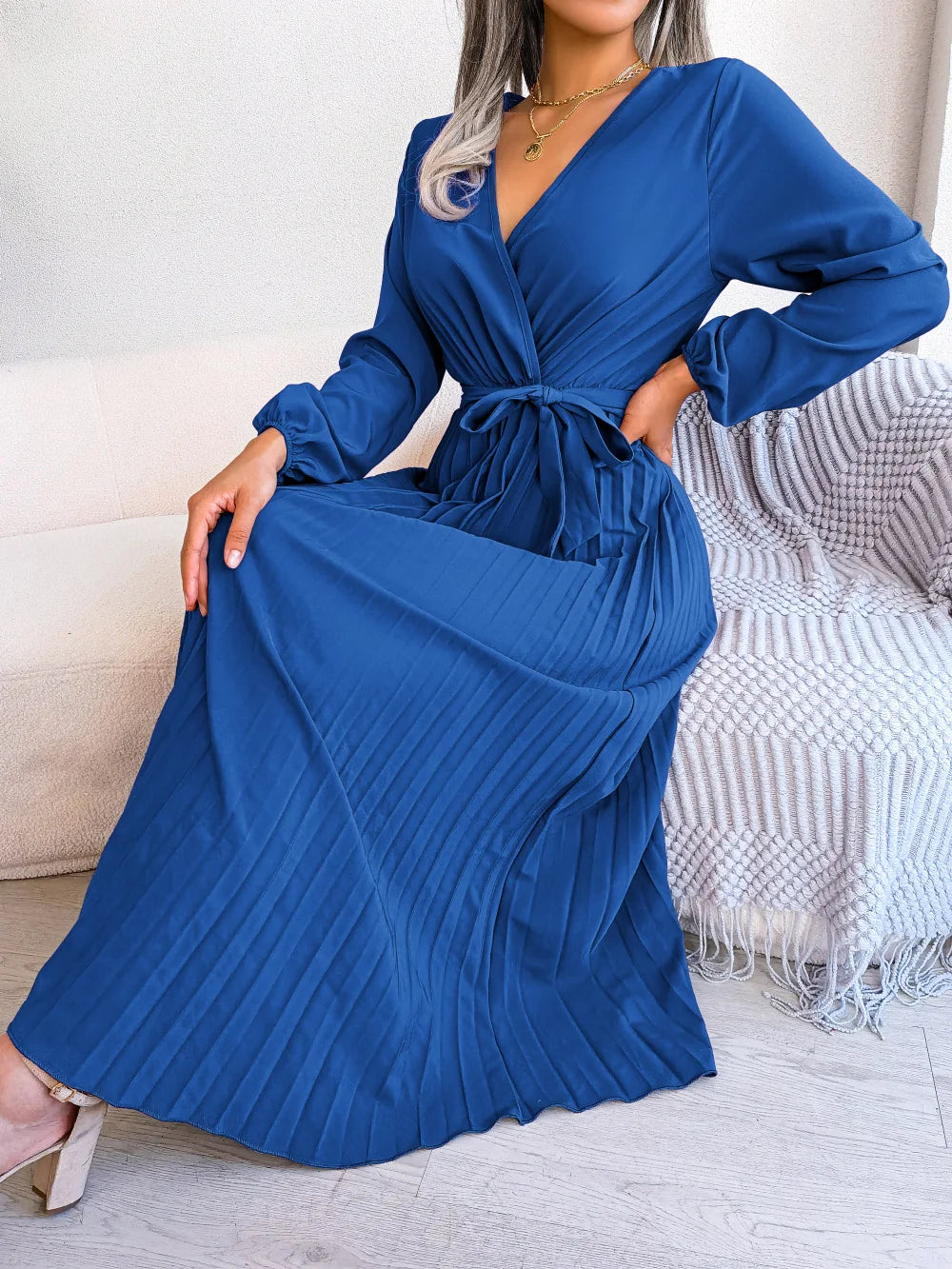 Javana - V-Neck Maxi Dress