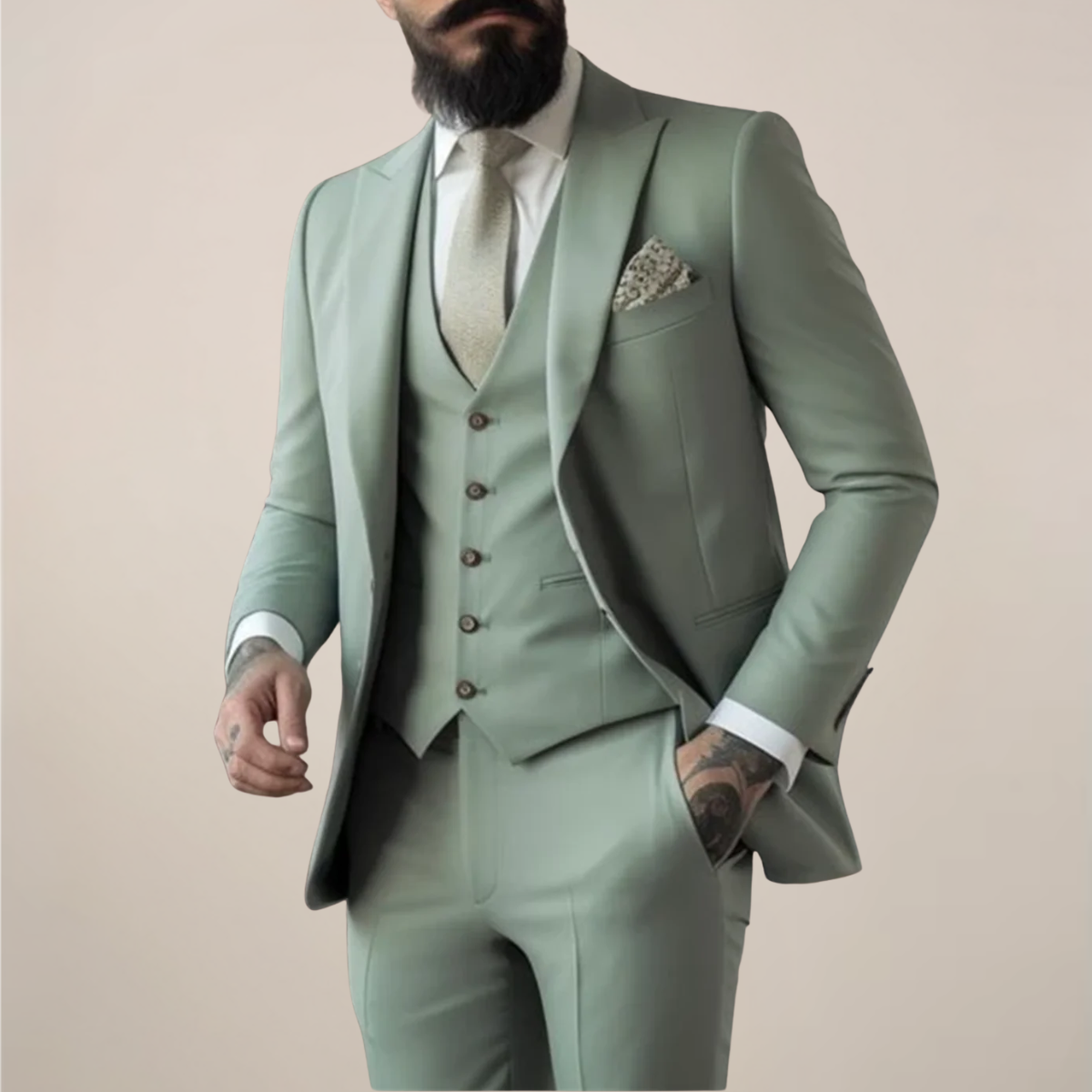 Evan | Men Spring Three Piece Suit Set