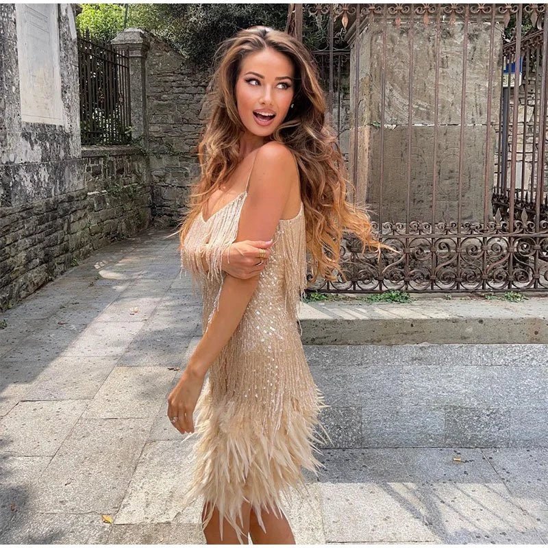 Nyelle - Glamorous Sequin Cocktail Dress