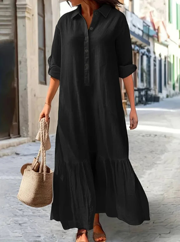 Karisse - Tiered Shirt Maxi Dress