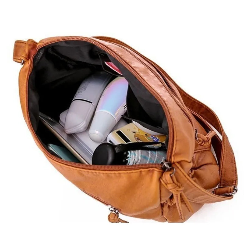 Oryza - Vegan Leather Crossbody Shoulder Bag