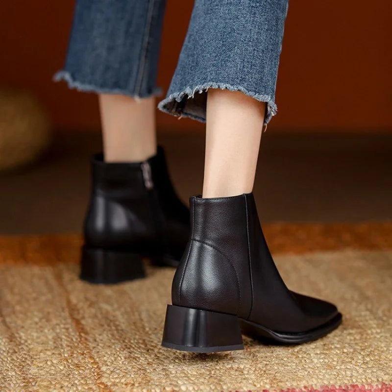 Haven - Chunky Heel Ankle Boots