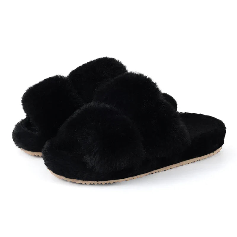 Daisy | Women’s Cozy Faux Fur Slide Slippers