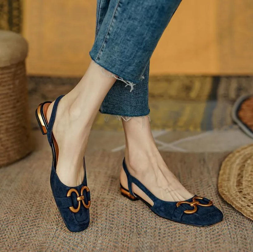 Ellen – Elegante ergonomiske slingback flats