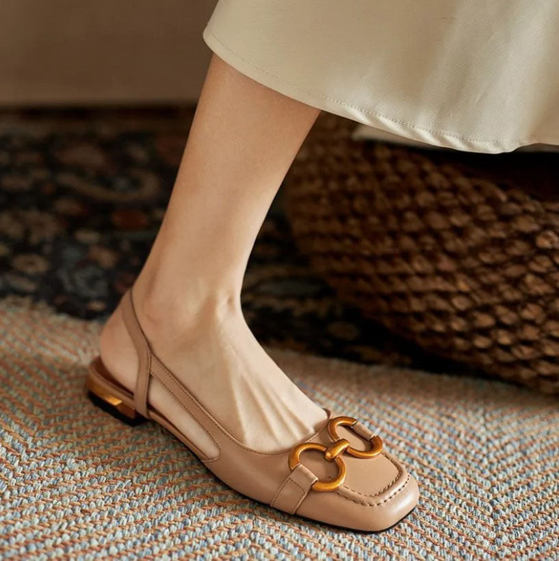 Ellen – Elegante ergonomiske slingback flats