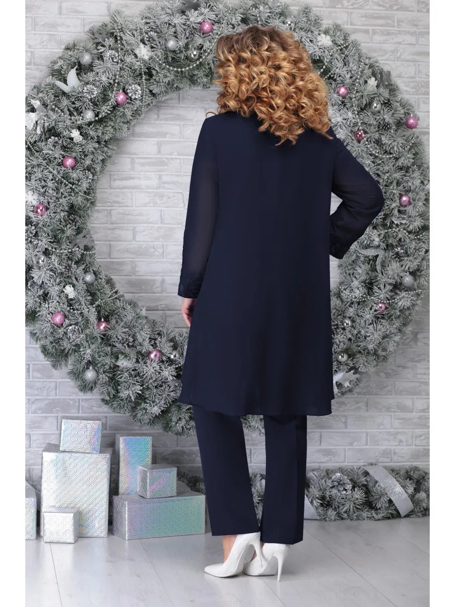 Talissa -  Plus Size Embroidered 3-Piece Set