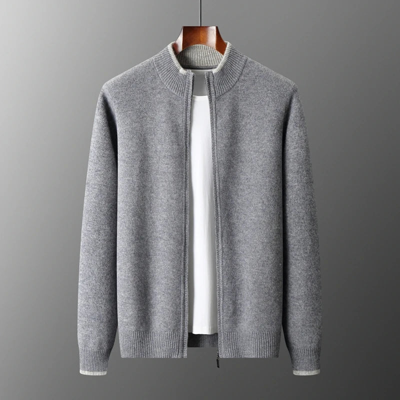 Azren – Sweater med lynlås i uld