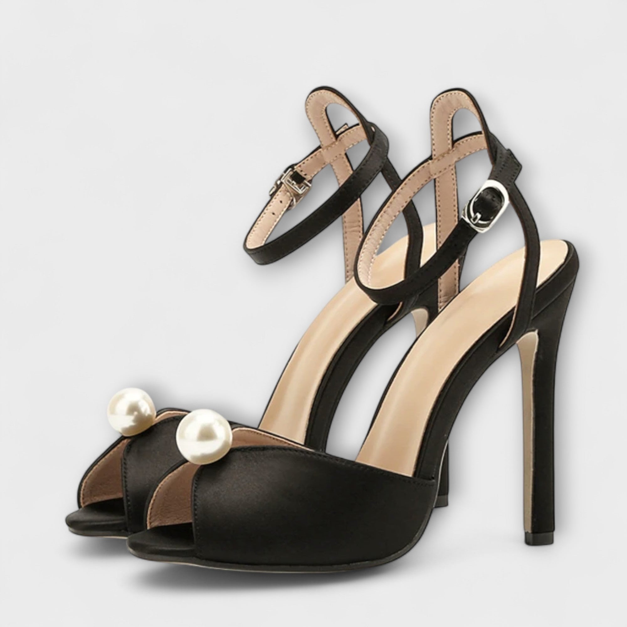 Liyke - High-quality, comfortable silk peep-toe shoes