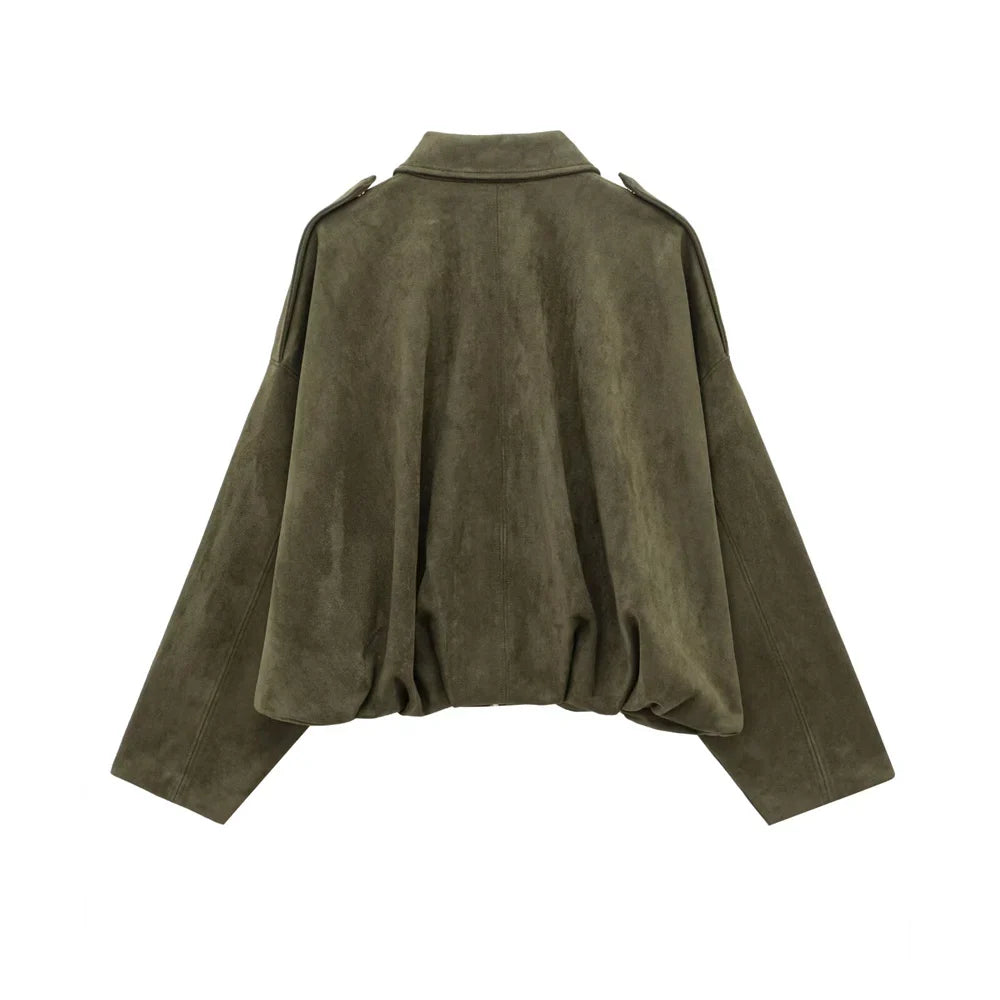 Ulan - Chaqueta de gamuza sintética