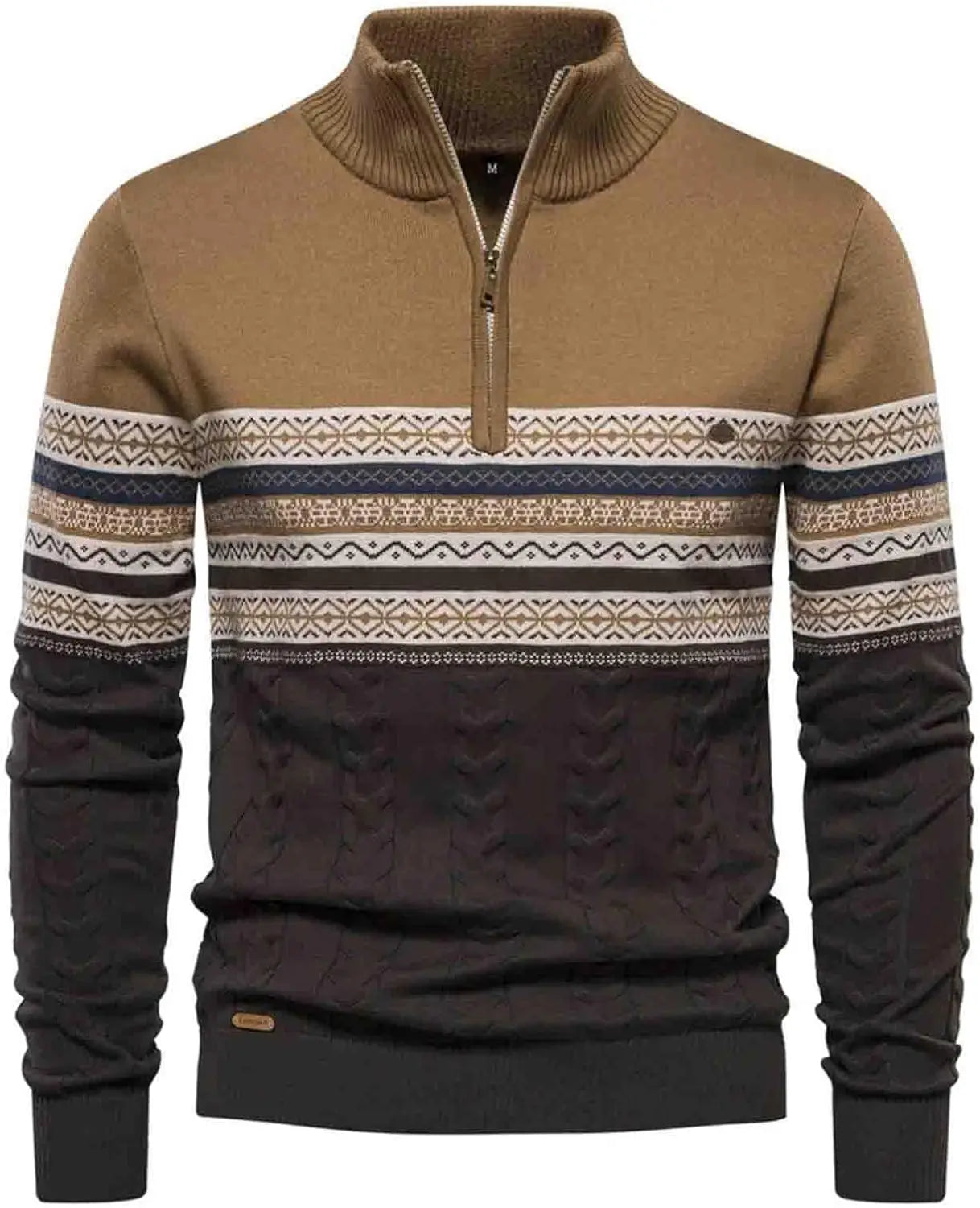 Brycen - Sweater med kort lynlås