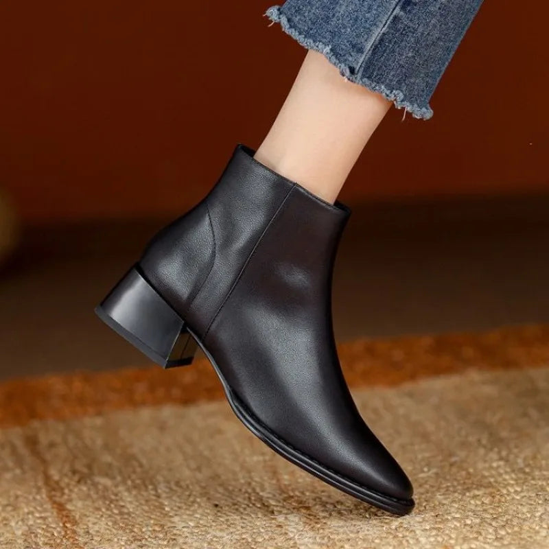 Haven - Chunky Heel Ankle Boots