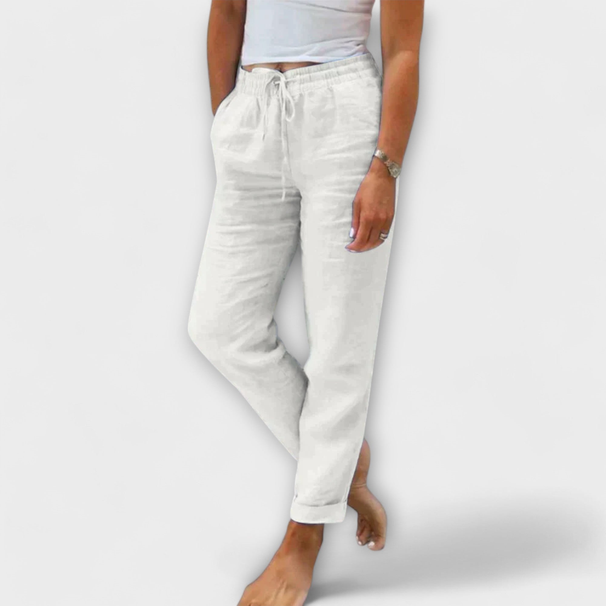 Stacy - Lightweight linen trousers