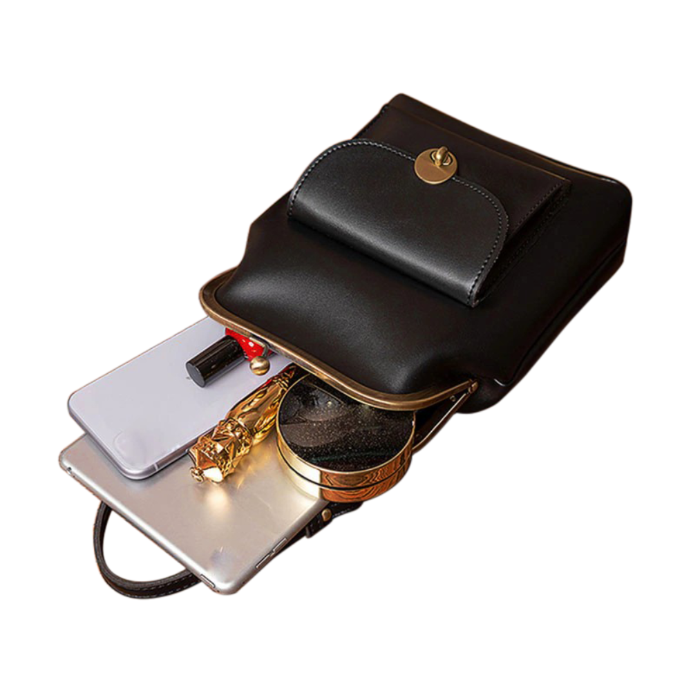 Elzoria - Vegan Leather Structured Handbag